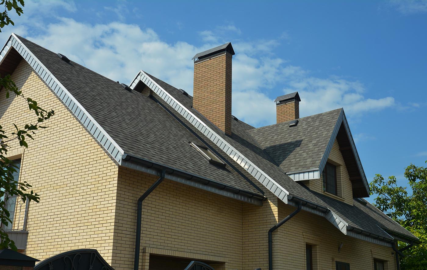 Chimneys on roof image